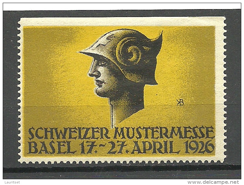 SCHWEIZ Switzerland 1926 Foire Suisse Bale Basel MNH - Nuovi