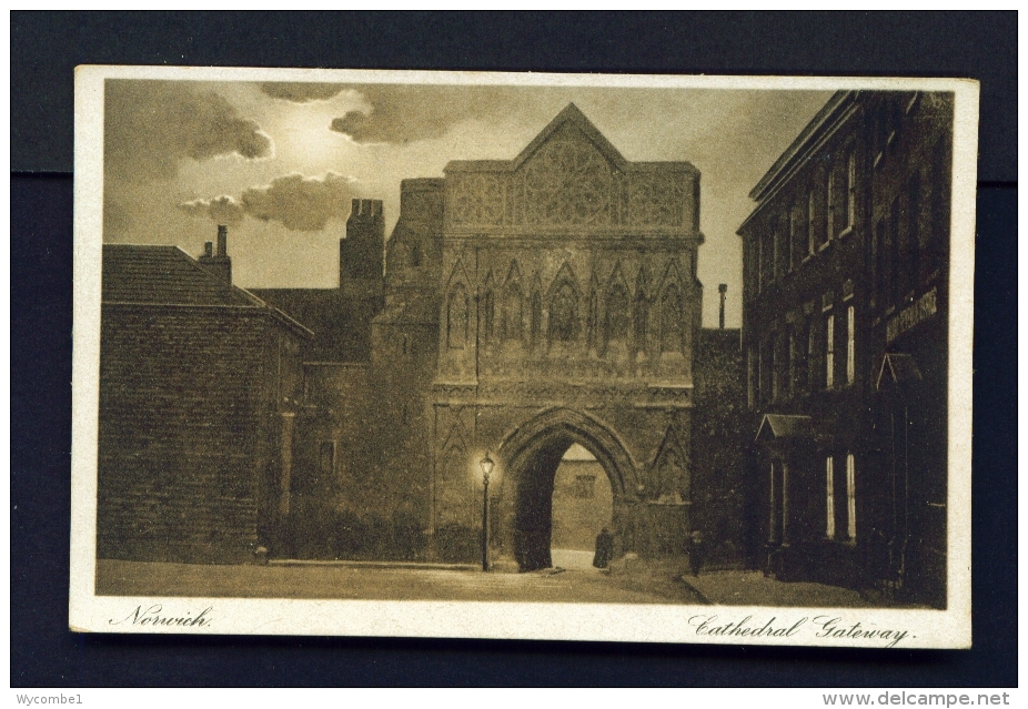 ENGLAND  -  Norwich  Cathedral Gateway  Unused Vintage Postcard - Norwich