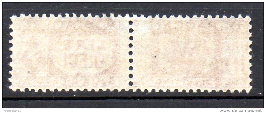 1946- Luogotenenza Pacco Senza Fascio Al Centro N. 64 10 Lire Nuovo MLH* - Paketmarken