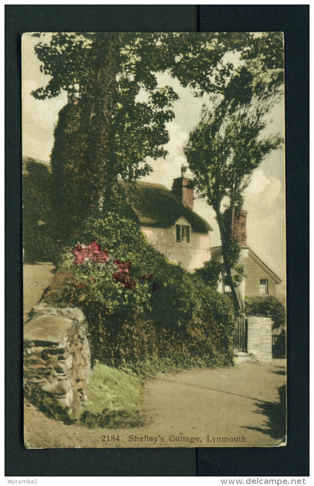 ENGLAND  -  Lynmouth  Shelley's Cottage  Unused Vintage Postcard - Lynmouth & Lynton