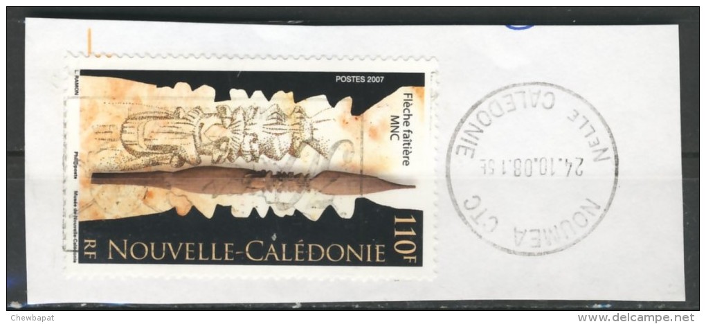 Nouvelle-Calédonie 2007 Oblitéré N° 1033 .Flêche Faîtière Sur Fragment - Usados