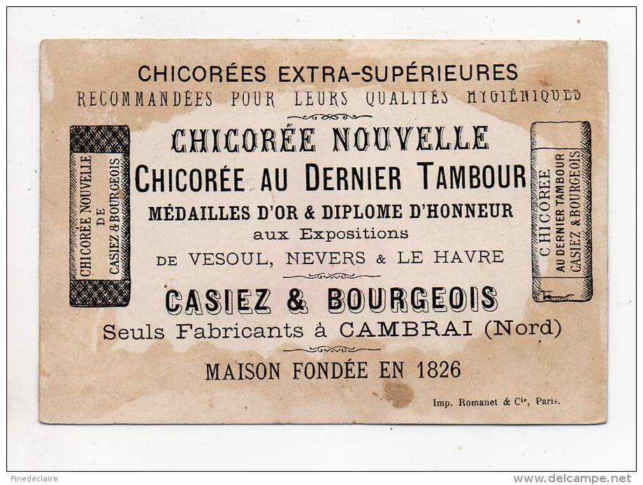 Chromo - Chicorée Au Dernier Tambour Casiez &amp; Bourgeois, Cambrai - Le Lion - Tea & Coffee Manufacturers