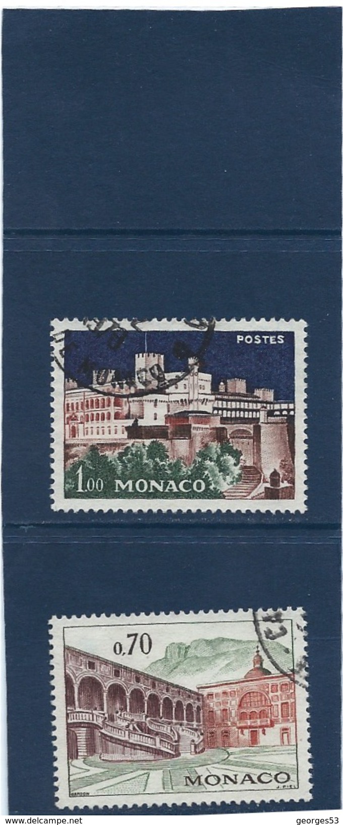 MONACO   LOT  DE  N ° 548A    O  Et N° 550  O     Val. Y.T :   1,00 € - Usados