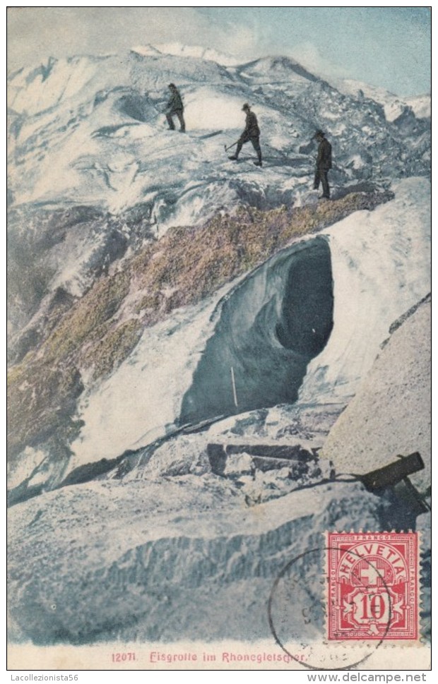 8065-EISGROTTE IM RHONEGLETSCHER-1906-FP - Obergoms