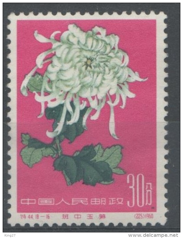 China 1960. SC# 557(16). Chrysanthemum. Mint No Gum. - Nuovi