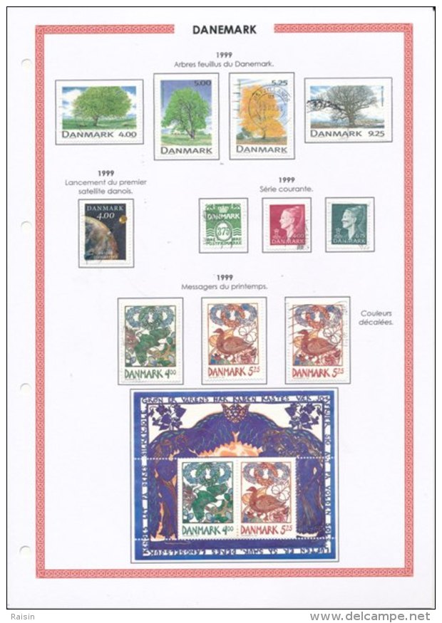 Danemark collection plus de  1500 timbres oblitérés différents, over 1500 different used stamps, 110 pages 99 scans