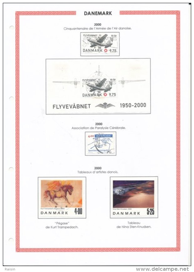 Danemark collection plus de  1500 timbres oblitérés différents, over 1500 different used stamps, 110 pages 99 scans