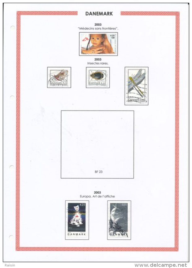 Danemark collection plus de  1500 timbres oblitérés différents, over 1500 different used stamps, 110 pages 99 scans