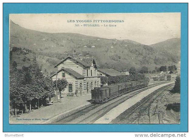 CPA - 368 - Chemin De Fer Train En Gare De BUSSANG - LES VOSGES PITTORESQUES 88 - Bussang