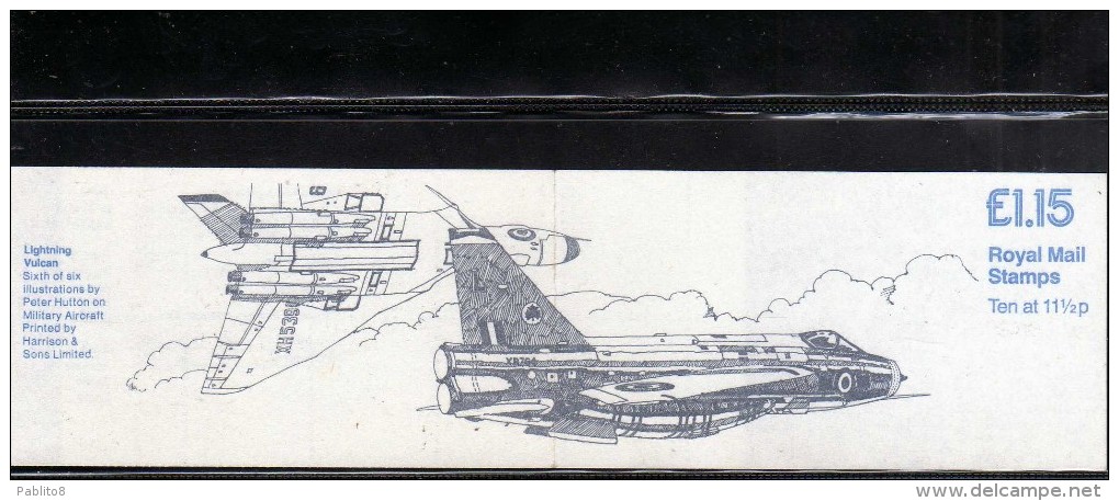 GREAT BRITAIN GRAN BRETAGNA 1981 LIGHTNING VULCAN VULCANO ELIZABETH QUEEN BOOKLET LIBRETTO CARNET UNUSED MNH NEUF - Cuadernillos