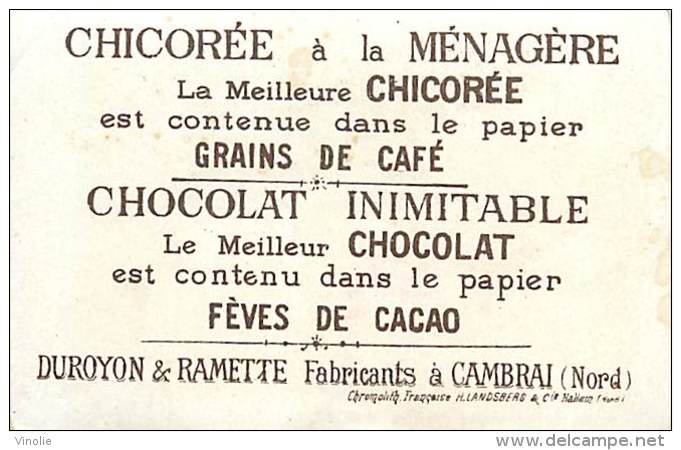 AM V 16 368 : CHOCOLAT DUROYON  ET RAMETTE LA SUISSE - Duroyon & Ramette