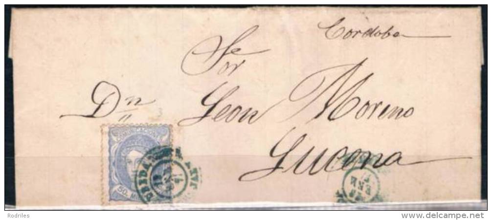 1871.-  ÚBEDA A LUCENA - Lettres & Documents