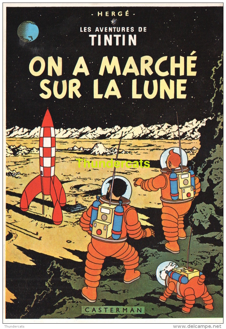 CPM TINTIN HERGE  1981  EDITIONS ARNO - Bandes Dessinées