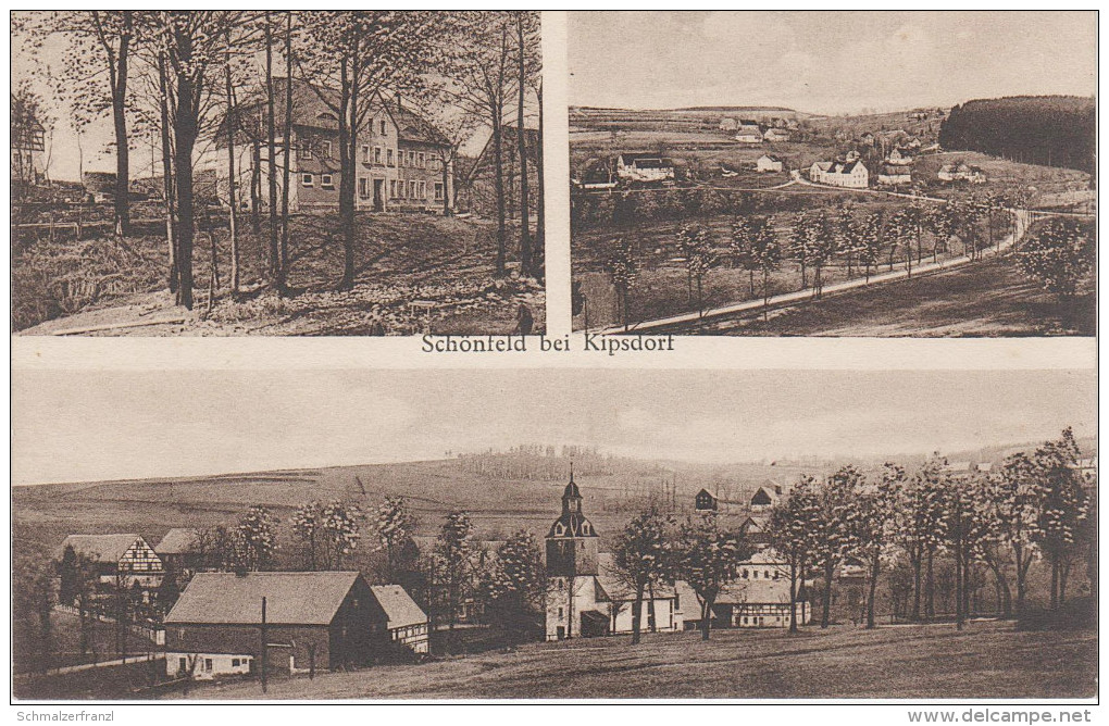 AK Schönfeld Gasthof Kirsten Bei Kipsdorf Bärenfels Seyde Schellerhau Hermsdorf Ammelsdorf Schmiedeberg Schellerhau - Kipsdorf