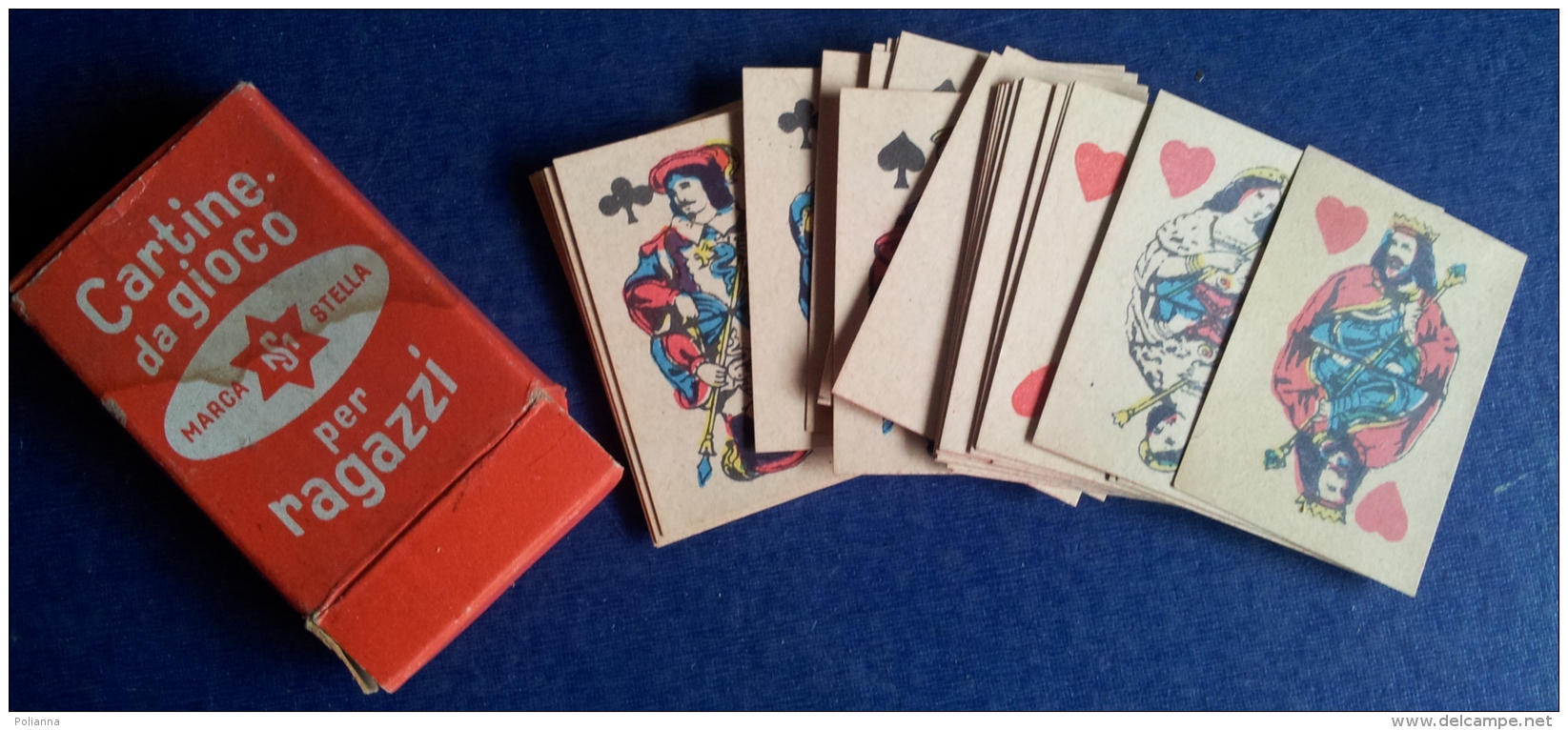 Mini Carte da gioco Napoletane Edizione Marca Stella Vintage per ragazzi Cartine 