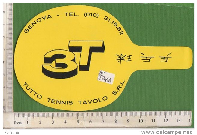 PO5306D# ADESIVO STICKER TUTTO TENNIS TAVOLO - GENOVA/PING PONG - Tennis Tavolo