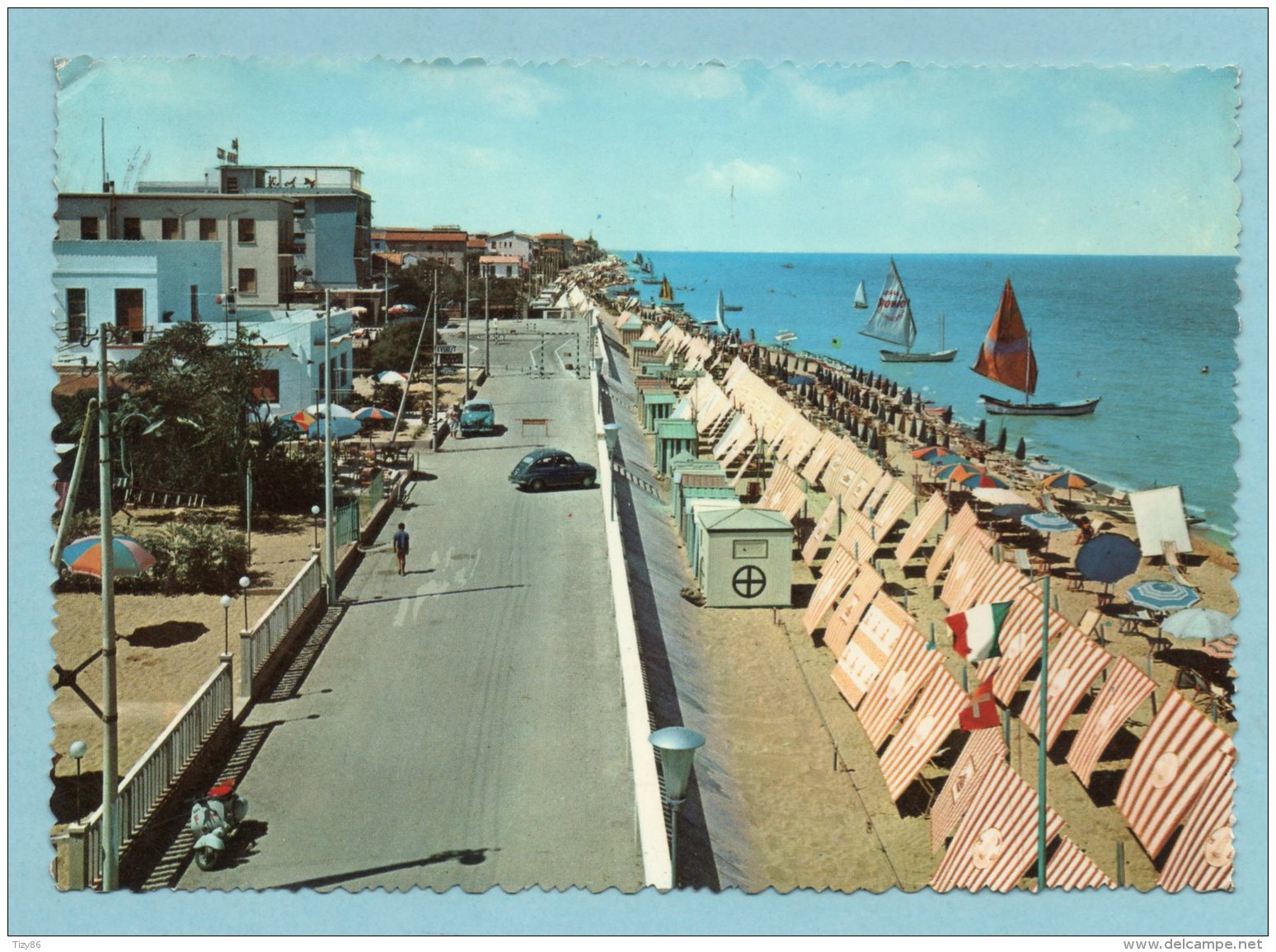 Bellaria - Panorama Della Spiaggia - Rimini