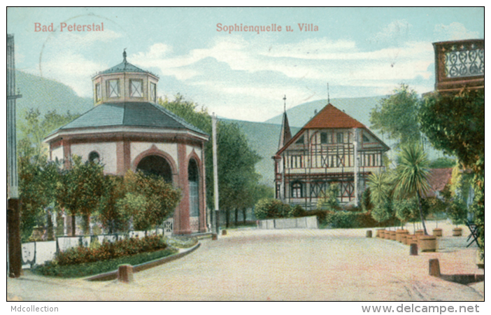 DE BAD PETERSTAL / Sophienquelle Und Villa / CARTE COULEUR - Bad Peterstal-Griesbach