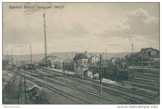 DE BEBRA / Bahnhof Bebra, Kriegsjahr 1914/1915 / - Bebra