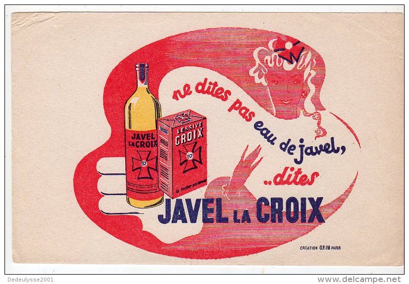 Mai16   74655     Buvard   Javel  La Croix - Parfum & Cosmetica