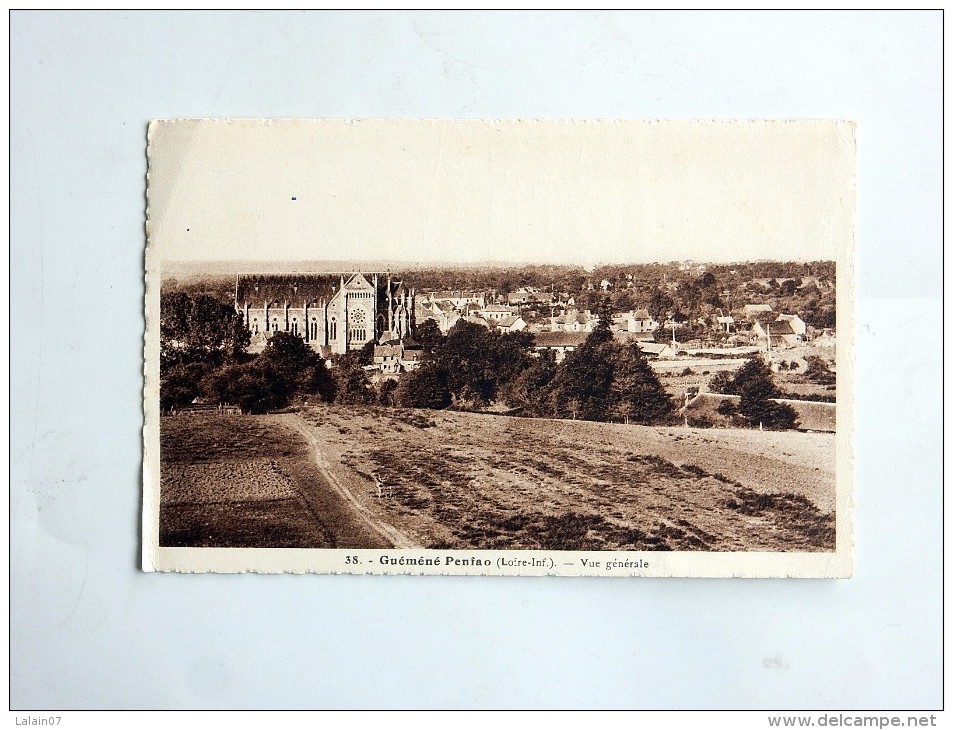 Carte Postale Ancienne : GUEMENE PENFAO : Vue Générale - Guémené-Penfao