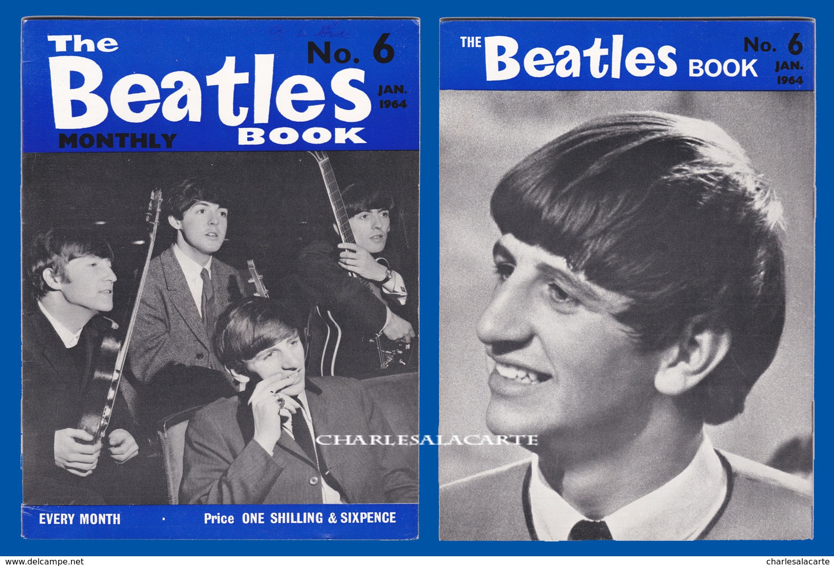 1964 JANUARY THE BEATLES MONTHLY BOOK No.6 AUTHENTIC SUBERB CONDITION SEE THE SCAN - Entretenimiento