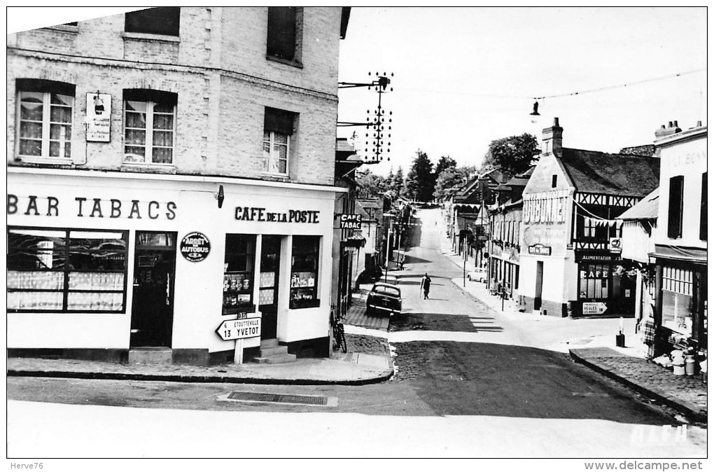 DOUDEVILLE - Route De Rouen - Café, Tabac - CPSM - Altri & Non Classificati