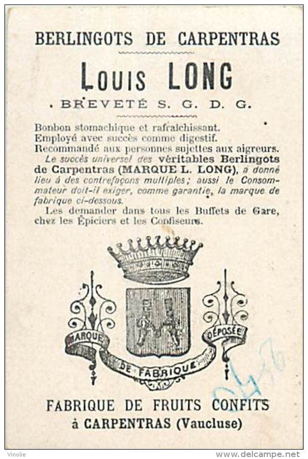 AM V 16 416  : BERLINGOTS DE CARPENTRAS  LOUIS LONG - Other & Unclassified