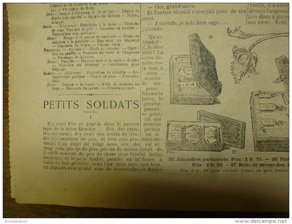 1901La MODE du Petit Journal    TOILETTE DE VILLE, VÊTEMENT ELEGANT  gravures couleurs sur double-page et une