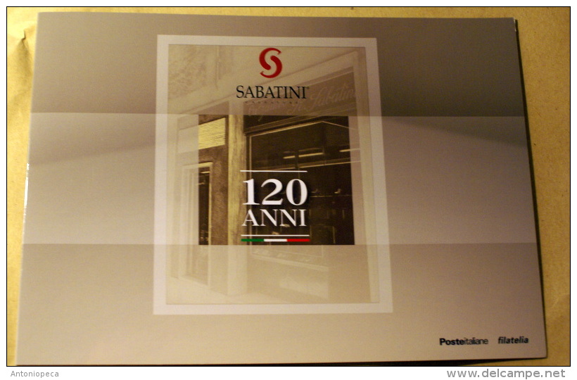 ITALIA 2016 - FOLDER UFFICIALE "120 ANNI SABATINI" LE ECCELLENZE DELMADE IN ITALY - Folder