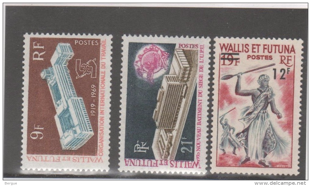 WALLIS ET FUTUNA FEUILLET   N° 175  176  177 **  LUXE - Unused Stamps