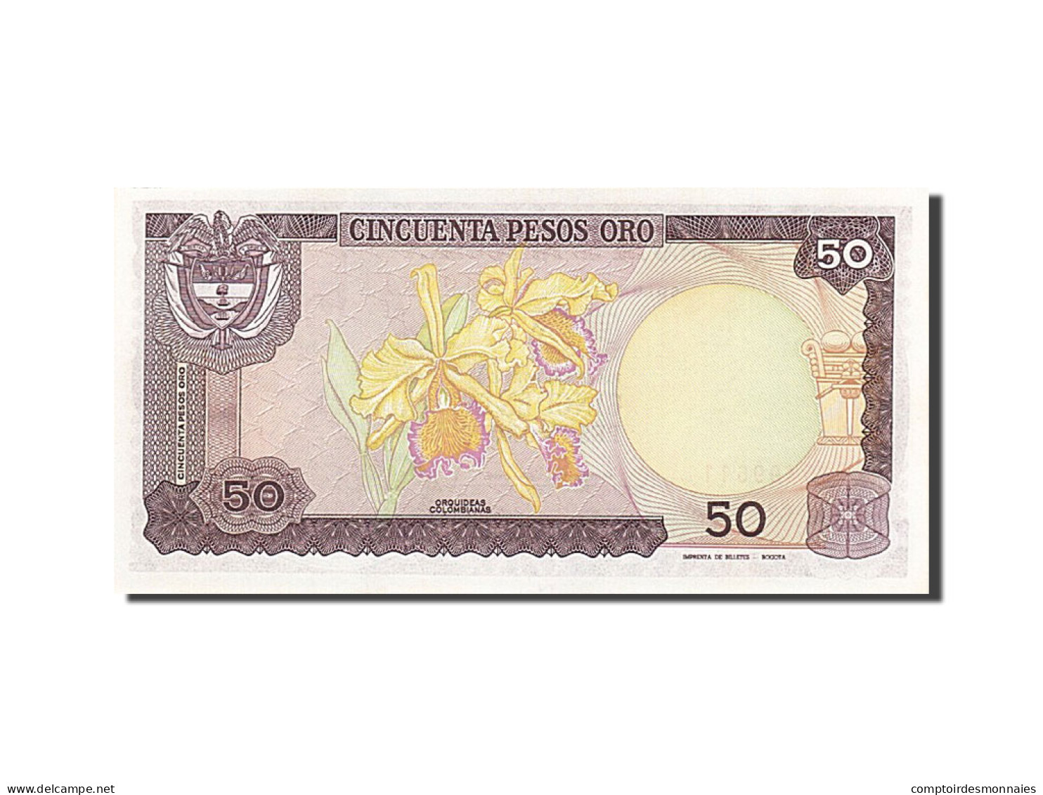 Billet, Colombie, 50 Pesos Oro, 1984-1986, 1984-10-12, KM:425a, NEUF - Colombie
