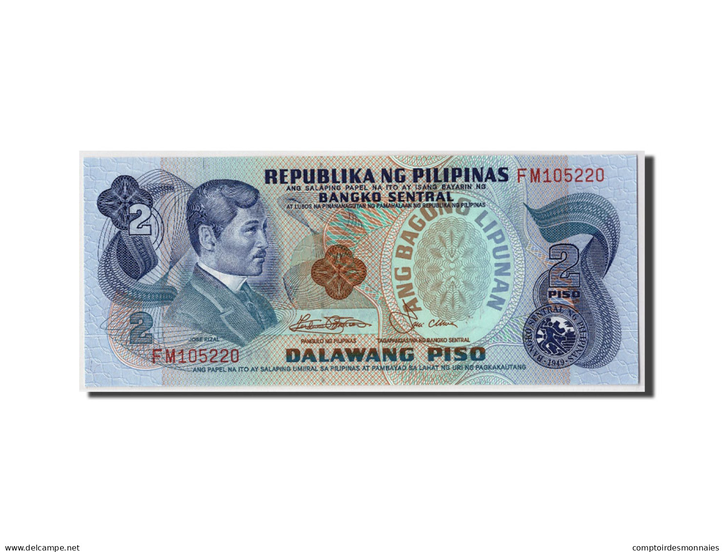 Billet, Philippines, 2 Piso, Undated (1978), KM:159c, NEUF - Philippines