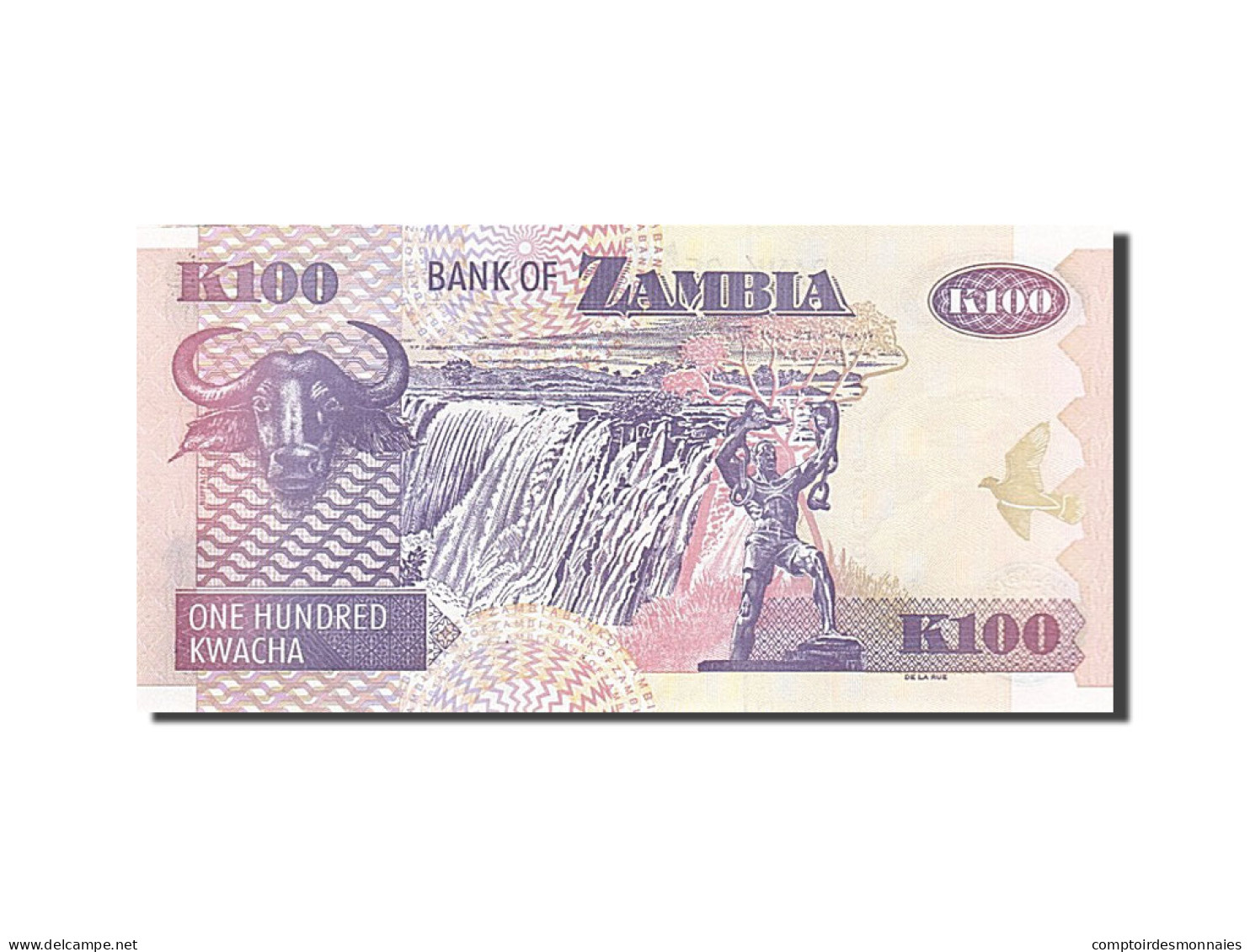 Billet, Zambie, 100 Kwacha, 1992-1996, 2008, KM:38g, NEUF - Zambia