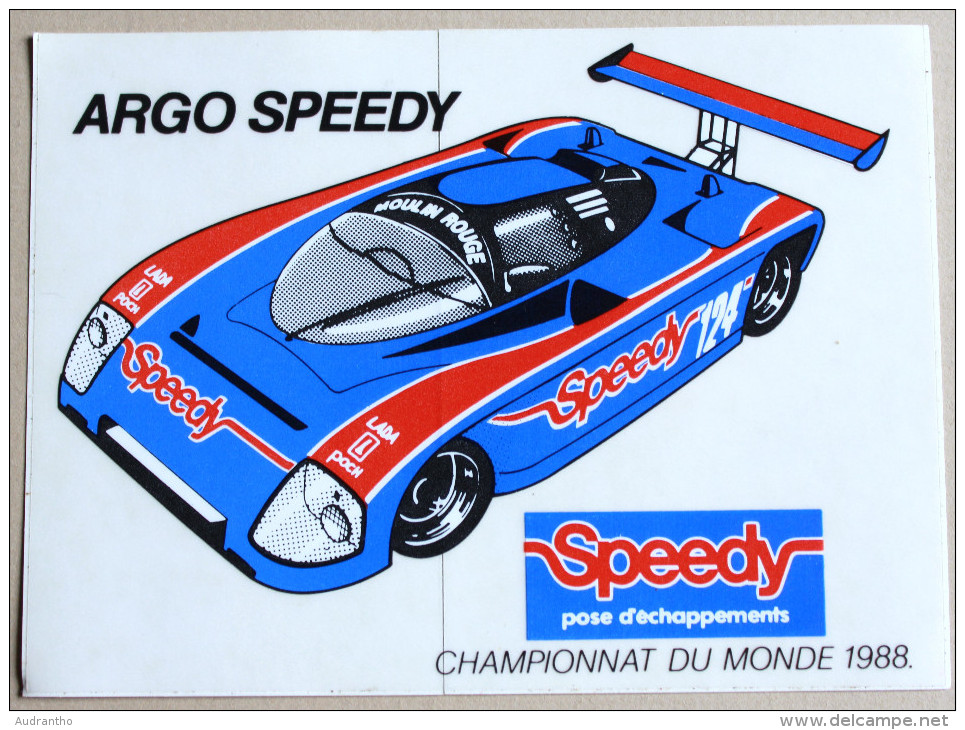 Autocollant Voiture F1 LADA Argo Speedy Championnat Du Monde 1988 - Automobile - F1