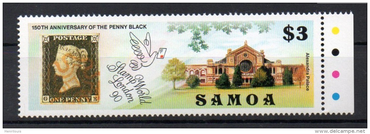 SAMOA   Timbre De 1990  **   ( Ref 3358 )  One Penny Black - Samoa