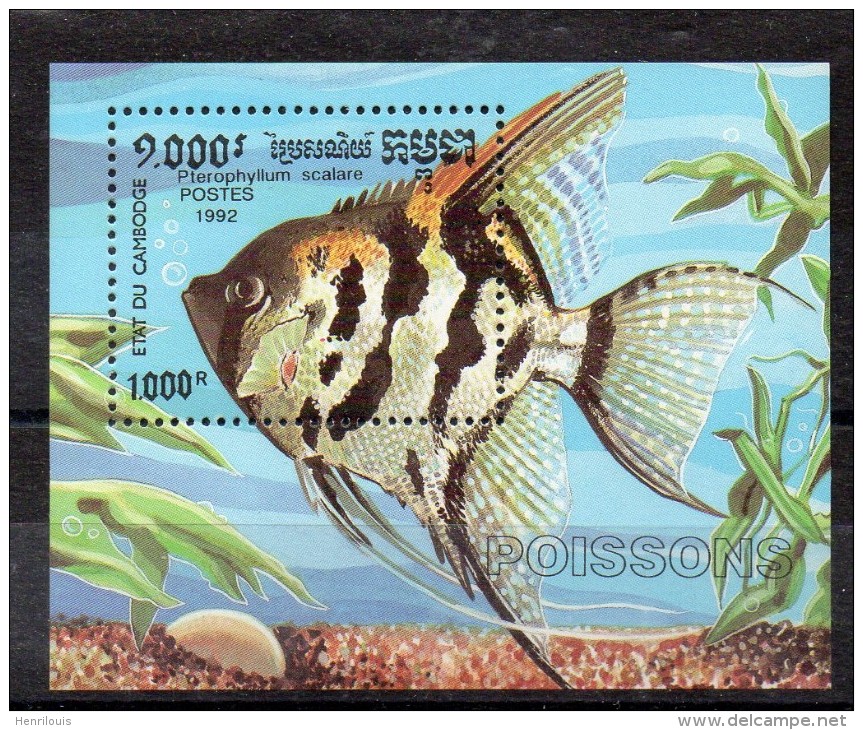 CAMBODGE   Timbre De 1992  **   ( Ref 3359 )  Animal - Poisson - Cambogia