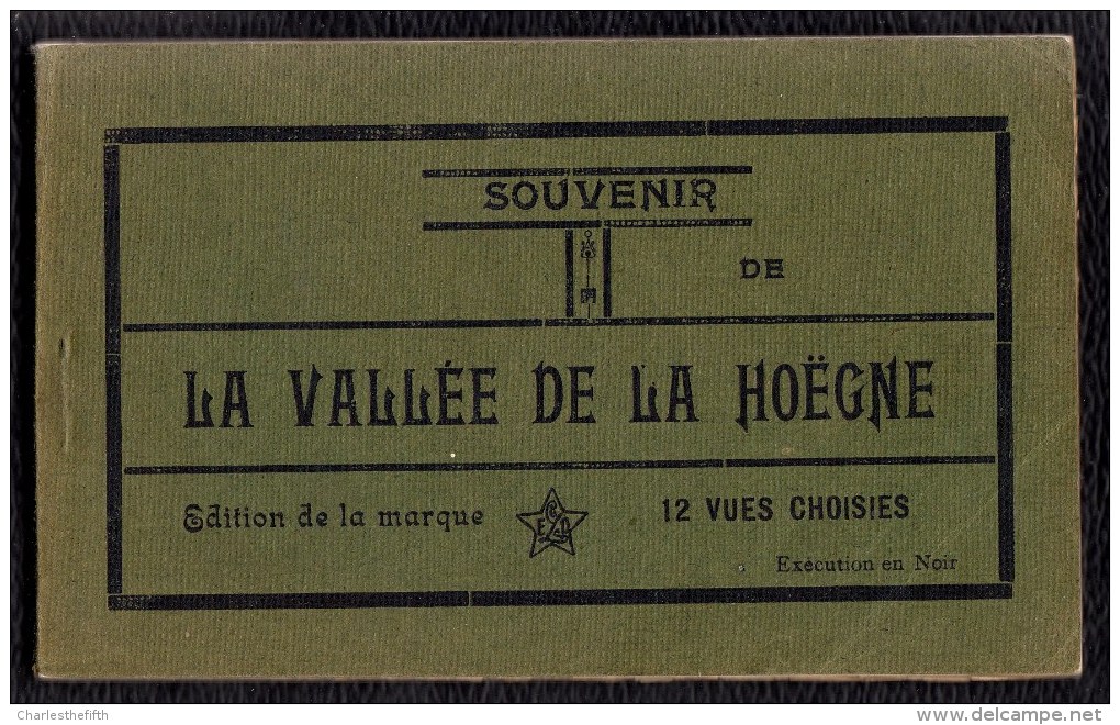 Carnet 12 X CPA - Souvenir De La VALLEE DE LA HOËGNE - Carnet De 12 Cartes Vues Legia - Andere & Zonder Classificatie