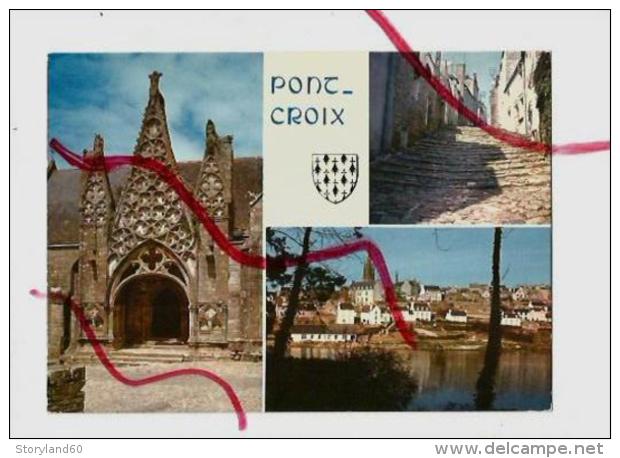 Cpm 296991 Pont Croix , Le Porche De Notre-dame De Roscudon , La Rue Chère Et Le Goyen - Pont-Croix