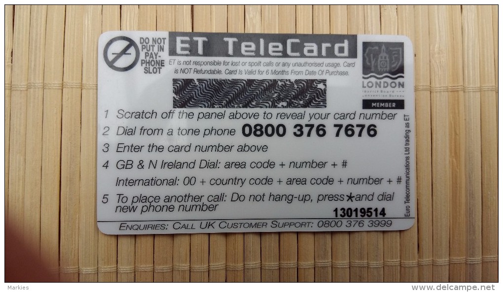 Prepaidcard UK (mint,Neuve) 2 Scans  Rare ! - BT Kaarten Voor Hele Wereld (Vooraf Betaald)
