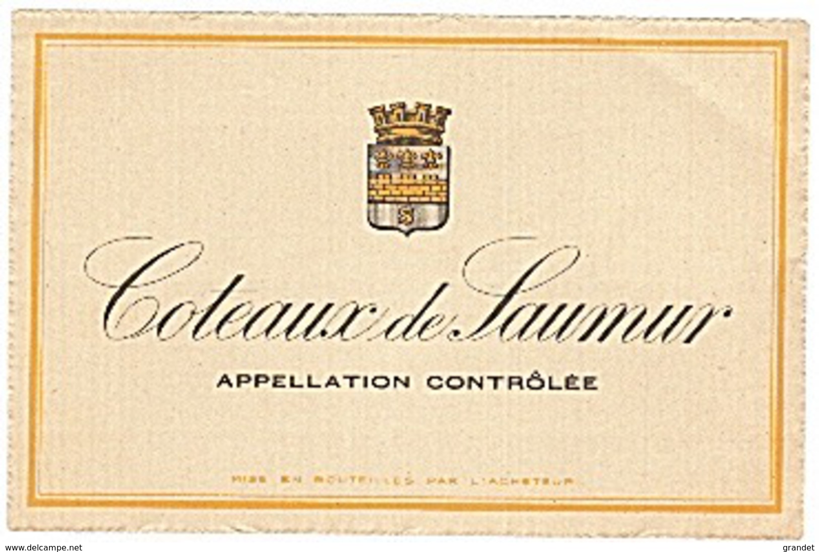 ETIQUETTE - SAUMUR - - Vino Rosso