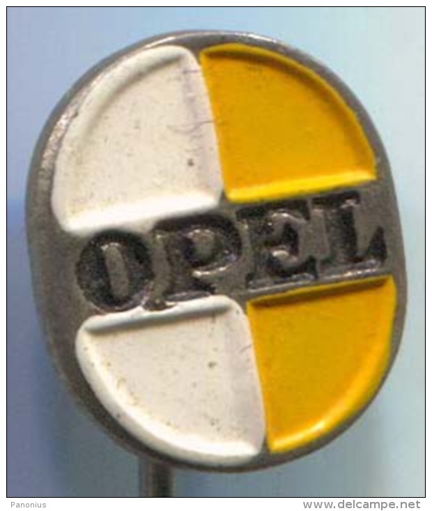 OPEL - Car, Auto, Automotive, Vintage Pin, Badge - Opel
