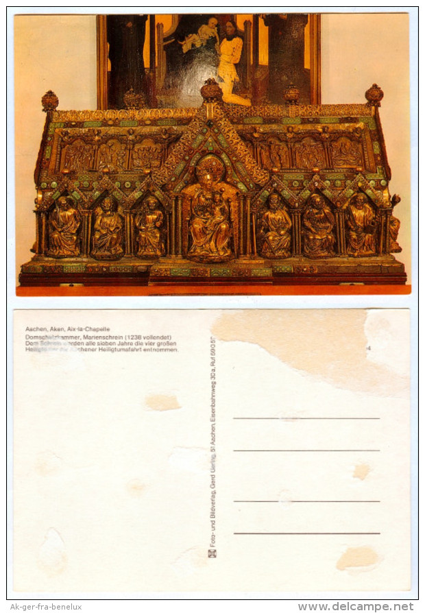 AK Aachen Dom Schatzkammer Marienschrein Aken Aix-la-Chapelle Heiligtümer NRW Nordrhein-Westfalen Deutschland Germany - Aachen