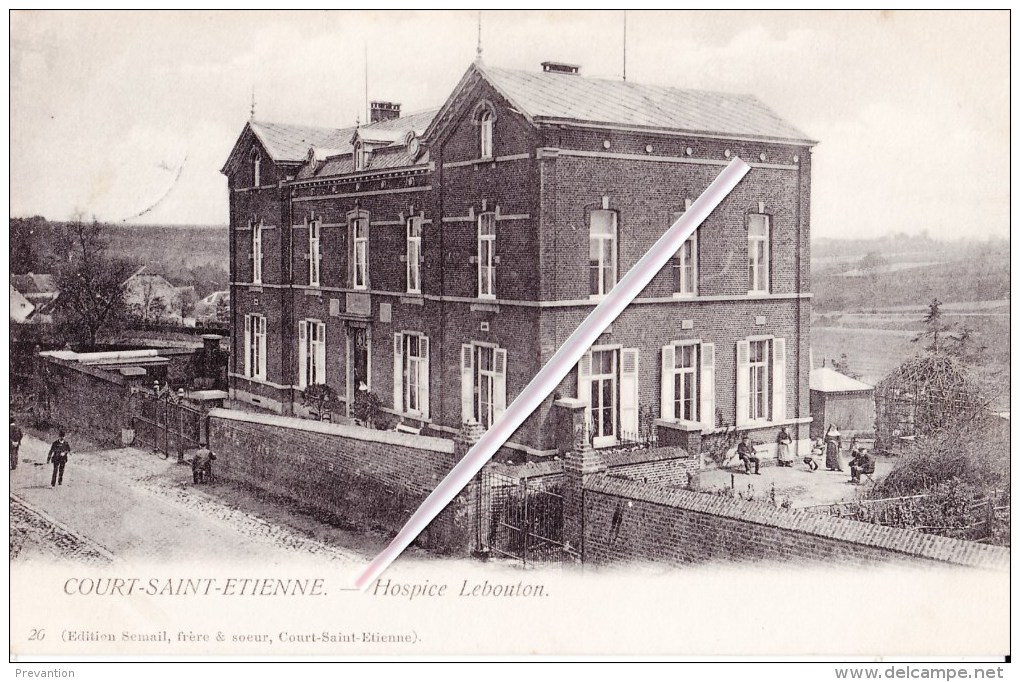 COURT-SAINT-ETIENNE - Hospice Lebouton - Carte Animée Et Circulée Vers Namur - Court-Saint-Etienne
