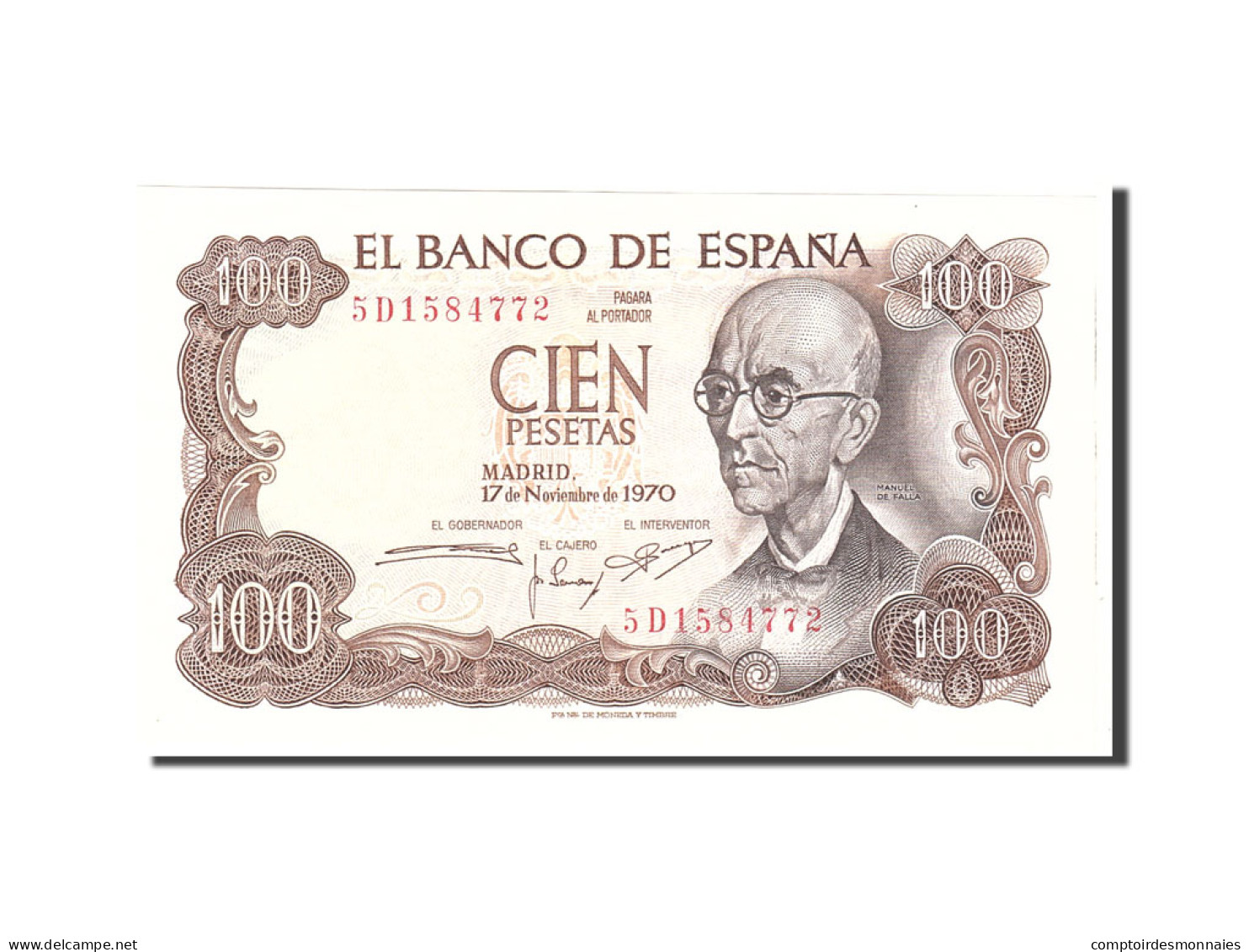 Billet, Espagne, 100 Pesetas, 1970, 1970-11-17, KM:152a, SUP - 100 Pesetas