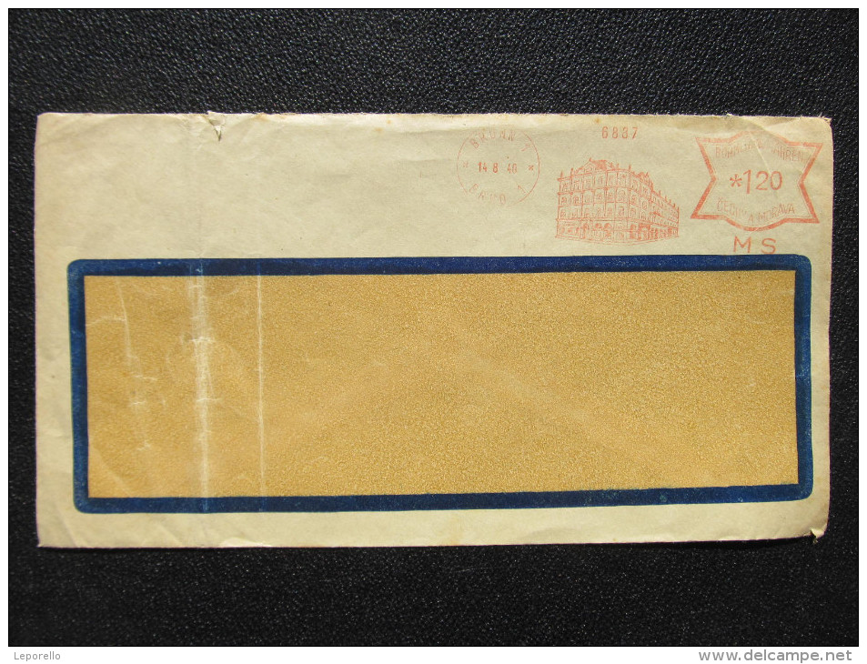 Brief Frankotype Postfreistempel Brno 1 MS  // S8435 - Briefe U. Dokumente