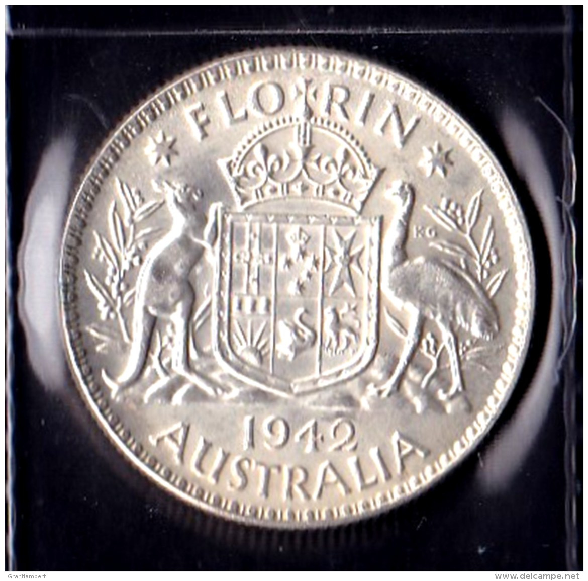 Australia 1942 Florin Lustrous Extra Fine - Florin