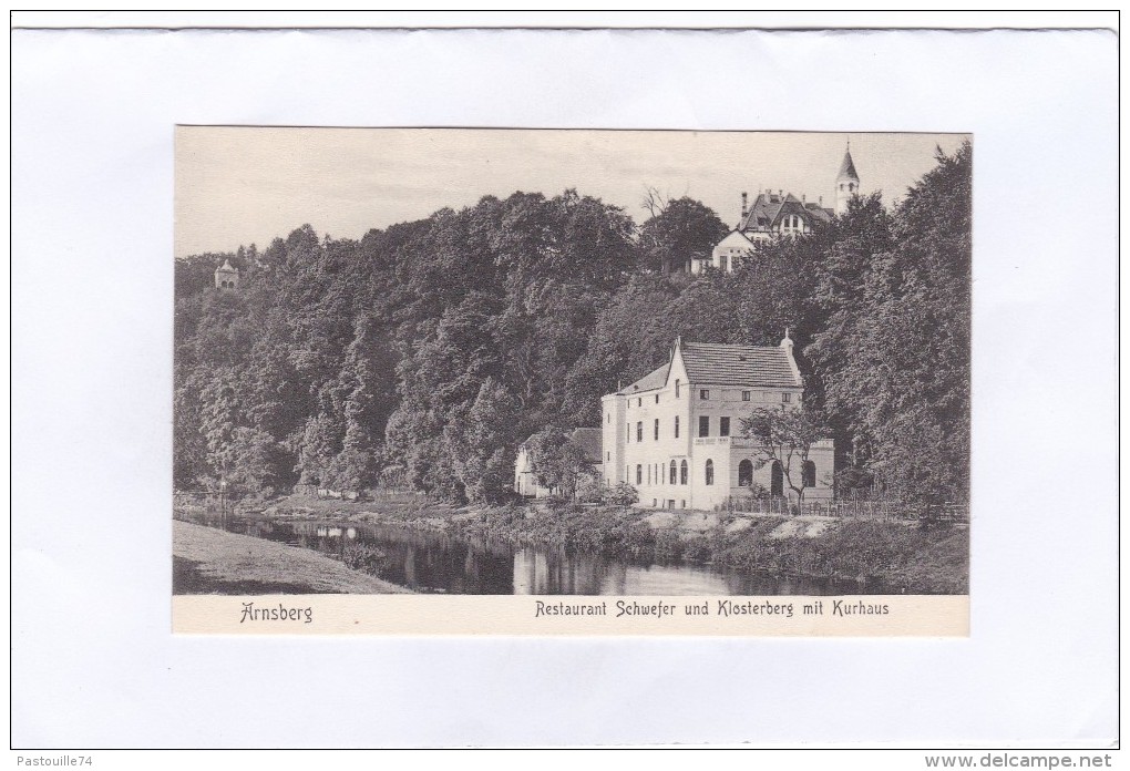 Arnsberg      Restaurant  Schwefer  Und  Klosterberg  Mit  Kurhaus - Arnsberg