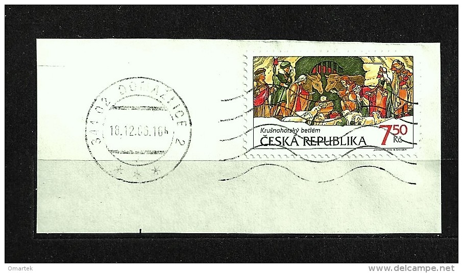 Czech Republic Tschechische Republik 2006 ⊙ Mi 496 Sc 3326 Christmas - Krusnohorsky Nativity. Cutting, Briefstück C.1 - Oblitérés