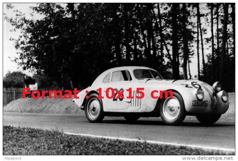 Reproduction D'une Photographie D'une BMW 328 Numéro 26 Aux 24H Du Mans De 1939 - Other & Unclassified